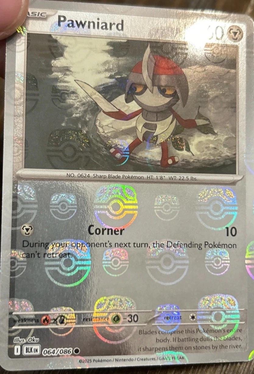 Black Bolt Pawniard [Master-Ball] Pokémon card